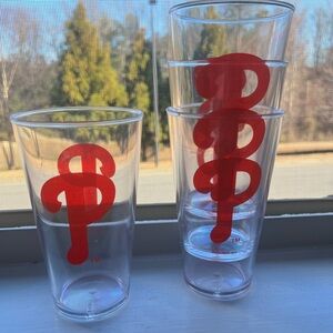 New Era Clear Glasses with Red Logo